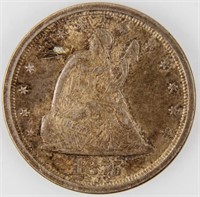 Coin 1875-S 20¢ Silver Twenty Cents Choice BU