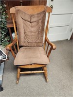 Solid wood rocking chair from the 60s or 70s