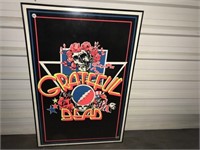 Framed Grateful Dead Poster 3' x 2'