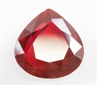 43.35ct Pear Cut Red Natural Ruby GGL