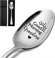 Funny Engraved Stainless Spoon x3