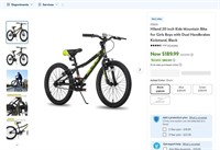 E9701  Hiland 20" Kids Mountain Bike, Black