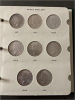 PEACE SILVER DOLLARS 1921-1935 - 24 COINS TOTAL