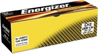 Energizer D Alkaline Batteries1.5v, Box of 12