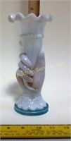 Victorian Opaque Glass Hand Vase