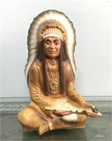 Ceramic Native figure - not signed