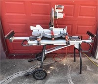 RIGID COMPOUND MITER SAW w/ FOLDING TABLE