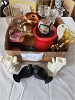 Assorted Candle Holders & Candles