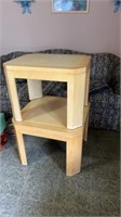 2 wood end tables 27x23x20