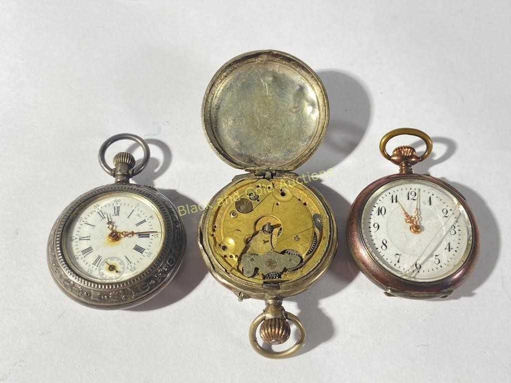 (3) VTG Pocket Watches