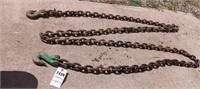 1 19’ Chain Tools 5/8” links ¾” hooks
