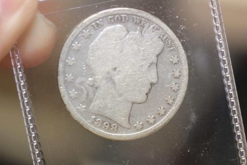 1898 Barber Silver Half Dollar