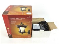 Outdoor wall fixture & outdoor breaker.