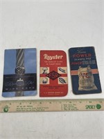 3 vintage advertising memo pads VC fertilizer
