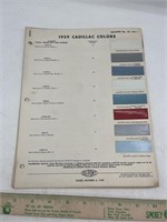 1959 Cadillac car paint chip  5 page 57 58 and 59