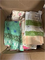 Box lot- Quilt scraps/fabric
