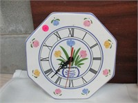 Porcelain Floral Clock