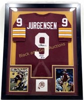 Sonny Jurgensen Autographed Framed Jersey Display