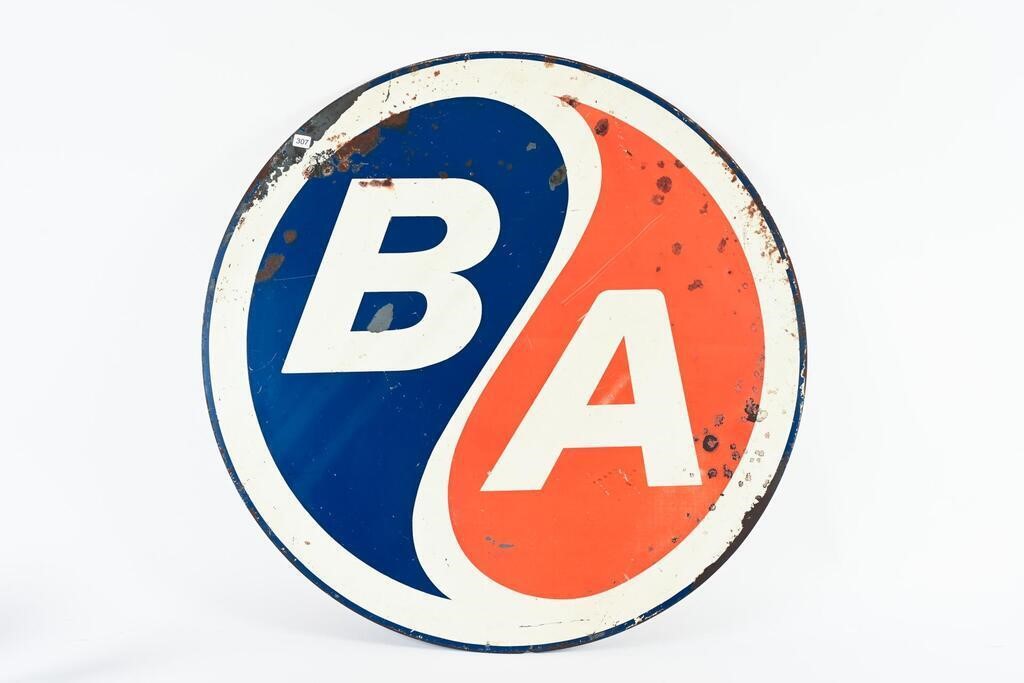 B-A 36" S/S PAINTED METAL SIGN