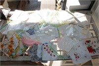 Huge lot of vintage handkerchiefs many embroidered
