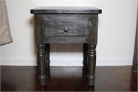 End Table Gray 24h 20w 20d