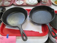 2 8” Cast Iron Pans. Lodge & Ozark Trail.