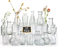 Glass Bud Vases Set of 25