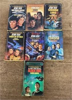 7 Star Trek paperback books