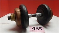 WEIGHT BAR WITH TWO 5 POUND & TWO 2.5 POUND