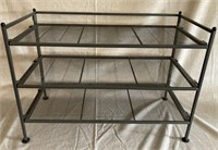 Metal shelves