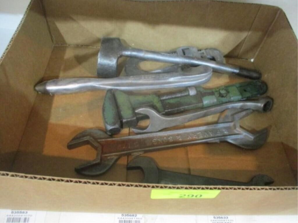 Monkey wrench and other old wrenches