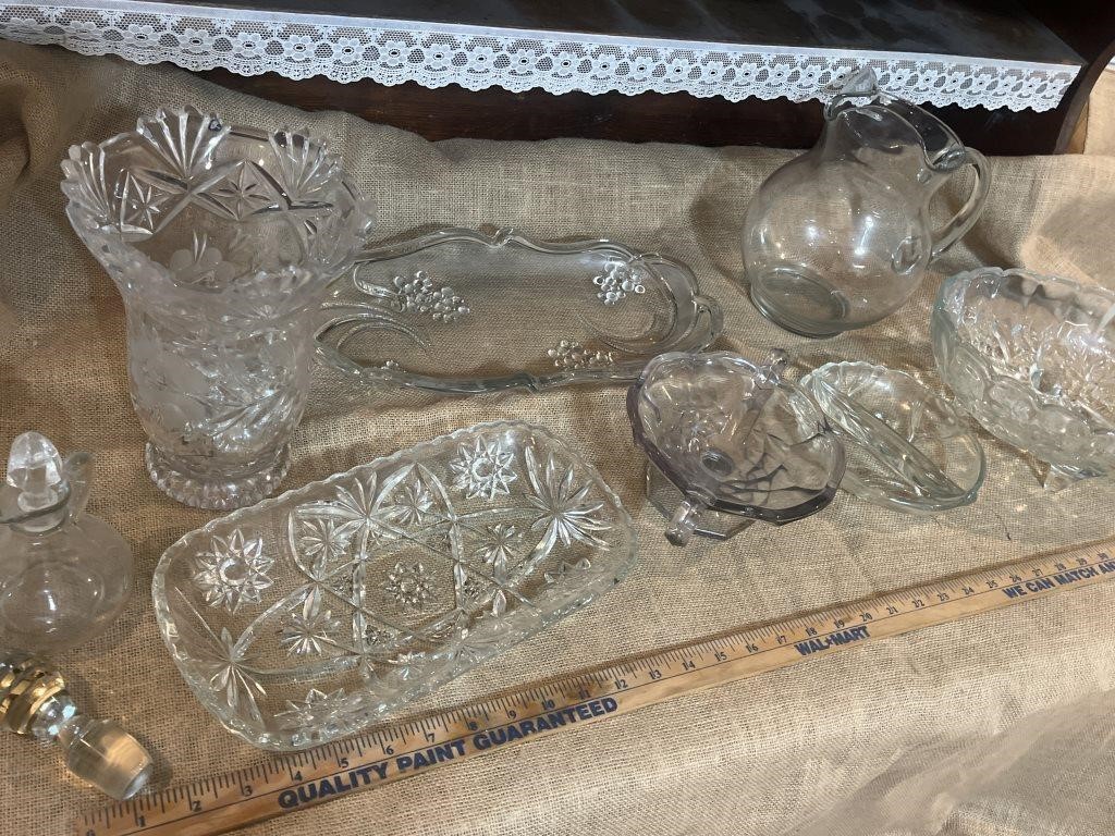 Vintage Leaded Crystal & Glass lot