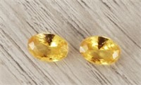 Yellow Sapphire Faceted Oval Cut Gemstone