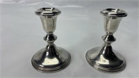 Birks Sterling Silver Candlestick Holders pair