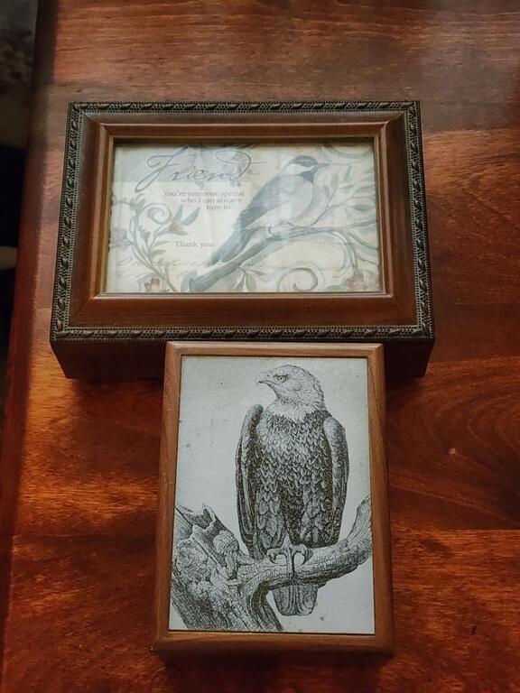 2 Jewelry or Trinket Boxes