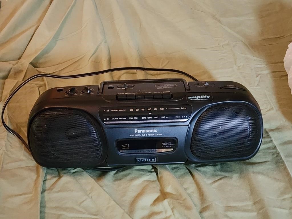 Panasonic Cassette Player Radio