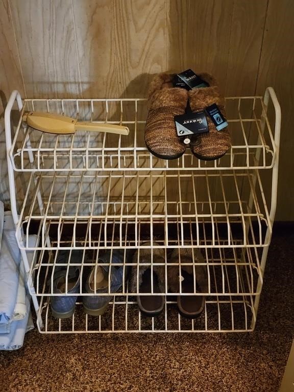 Wire Shoe Rack With Shoes