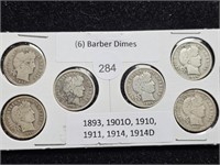 Barber Dimes - var. dates (6)