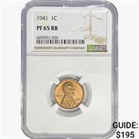 1941 Wheat Cent NGC PF65 RB