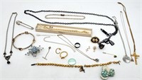 Vintage Buttons, Necklaces, GF Bracelet +