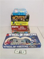 Board Game Lot - Wheel of Fortune, Pac-Man,