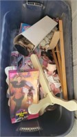 Tote of barbies & accessories