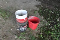 lot of (3) 5 gallon buckets and 1 other bucket