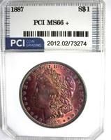 1887 Morgan MS66+ LISTS $800