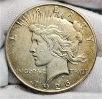 1926 Peace Silver Dollar XF Toned