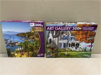 TWO 300 PCS PUZZLES