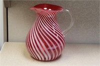 Swill Form Cranberry Pitcher