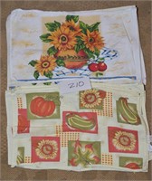 Group Lot of 14 Cloth Placemats