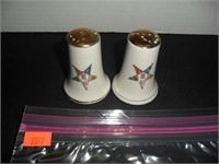 White & Gold Salt and Pepper Shakers