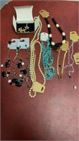 SHOWY NECKLACES AND MISC JEWELRY